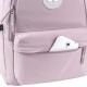 GoPack Powder Pink Teen Backpack – Laptop Pocket, for Heights 145 cm and Above