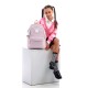 GoPack Powder Pink Teen Backpack – Laptop Pocket, for Heights 145 cm and Above