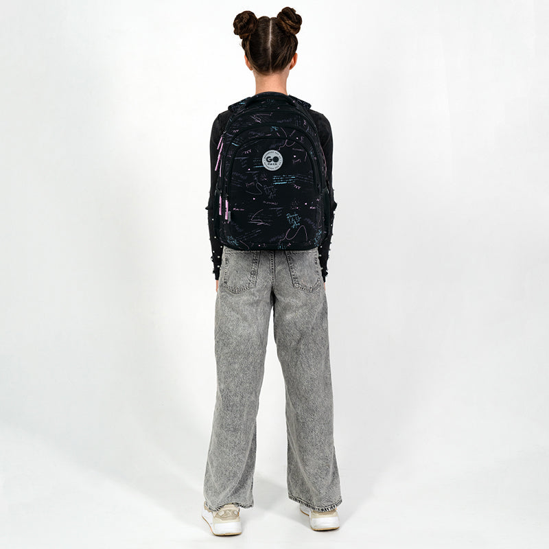 GoPack Everyday 19L Teen Backpack – Laptop, 3 Compartments, Heights 145-175 cm
