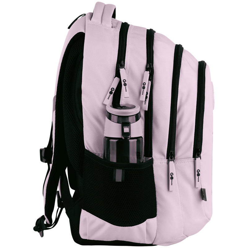 GoPack Pink 19L Ergonomic Backpack – Laptop, Chest Strap, Heights 145-175 cm