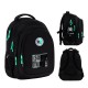 GoPack Black 16.5L Teen Backpack for Grades 4-7, Heights 130-145 cm