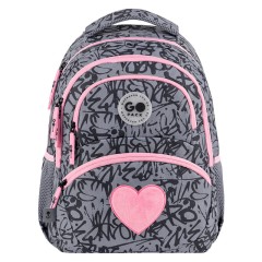 GoPack Fluffy Heart School Backpack