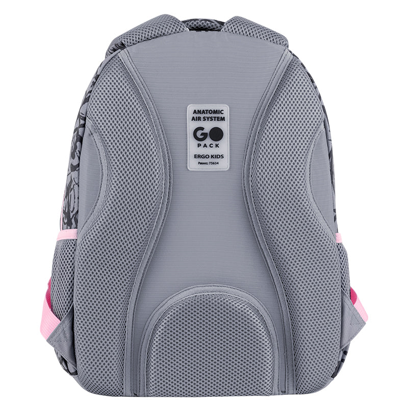 GoPack Fluffy Heart School Backpack for Grades 1-4, Ergo Kids Back