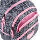 GoPack Fluffy Heart School Backpack for Grades 1-4, Ergo Kids Back