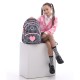 GoPack Fluffy Heart School Backpack for Grades 1-4, Ergo Kids Back