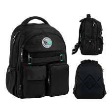 GoPack Black School Backpack