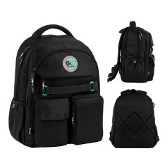 GoPack Black School Backpack