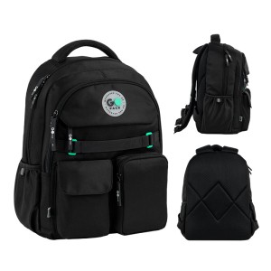GoPack Black School Backpack