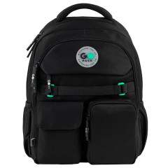 GoPack Black School Backpack
