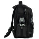 GoPack Black School Backpack for Grades 1-4, Padded Back with Mesh
