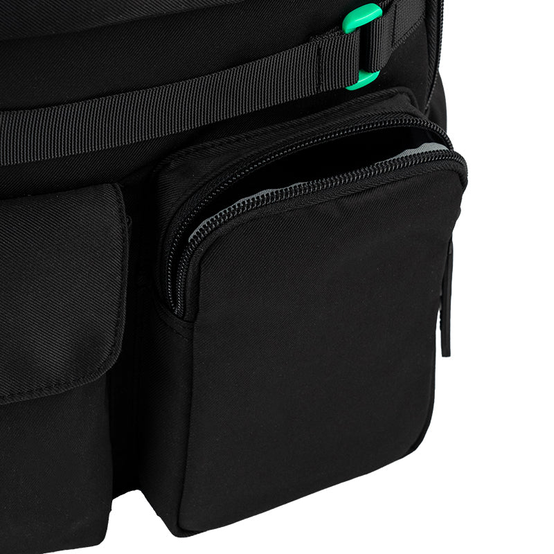GoPack Black School Backpack for Grades 1-4, Padded Back with Mesh