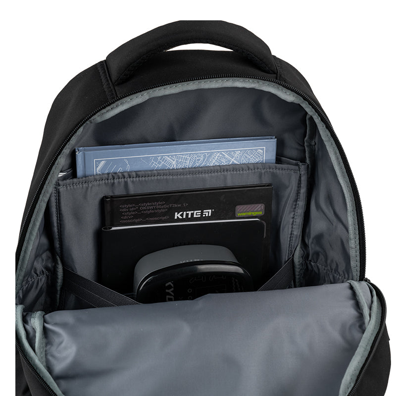 GoPack Black School Backpack for Grades 1-4, Padded Back with Mesh