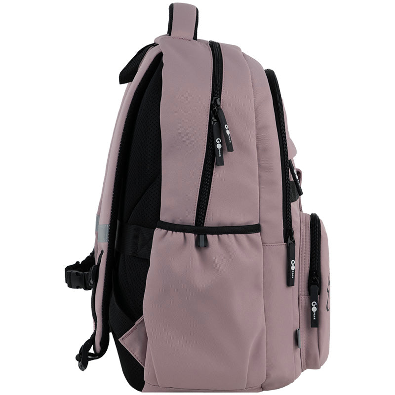 GoPack Pink 21L Teen Backpack – Chest Strap, Laptop, for Heights 145-175 cm