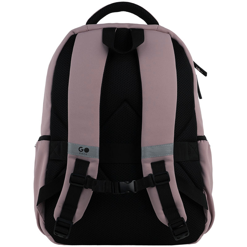 GoPack Pink 21L Teen Backpack – Chest Strap, Laptop, for Heights 145-175 cm