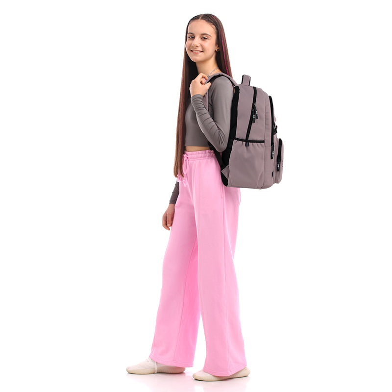 GoPack Pink 21L Teen Backpack – Chest Strap, Laptop, for Heights 145-175 cm