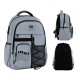 GoPack Gray 21L Teen Backpack – Chest Strap, Laptop, for Heights 145-175 cm