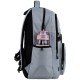 GoPack Gray 21L Teen Backpack – Chest Strap, Laptop, for Heights 145-175 cm