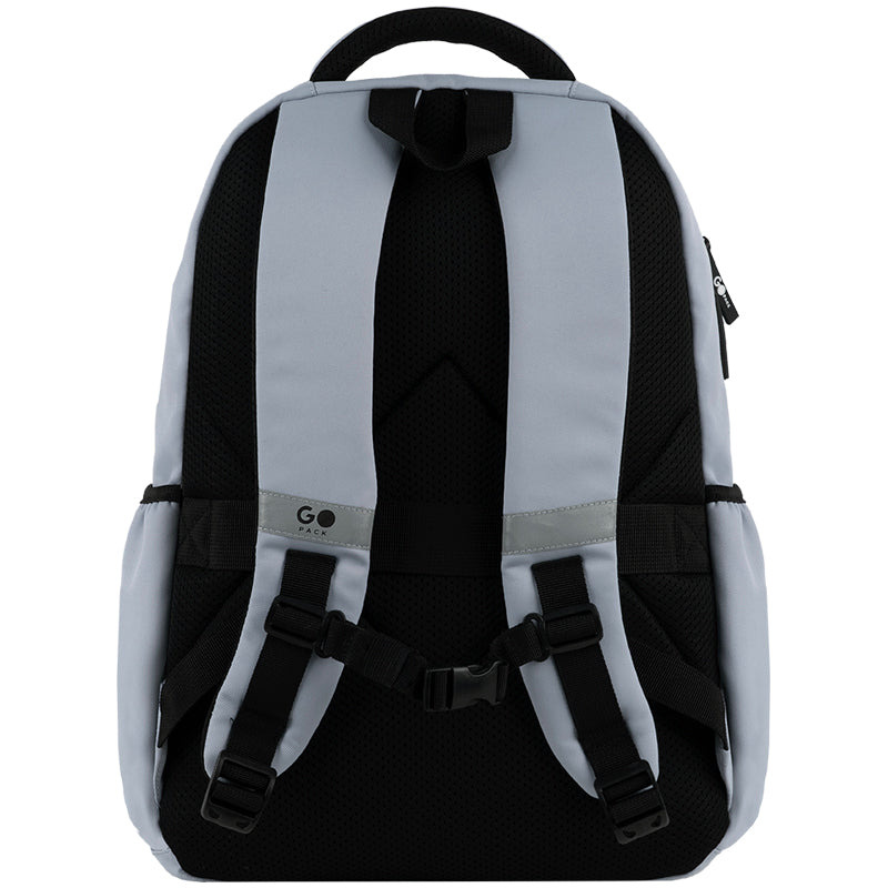 GoPack Gray 21L Teen Backpack – Chest Strap, Laptop, for Heights 145-175 cm