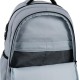 GoPack Gray 21L Teen Backpack – Chest Strap, Laptop, for Heights 145-175 cm