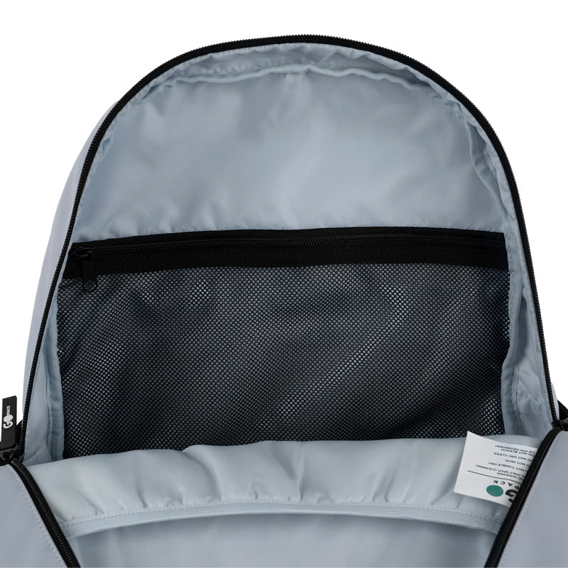 GoPack Gray 21L Teen Backpack – Chest Strap, Laptop, for Heights 145-175 cm