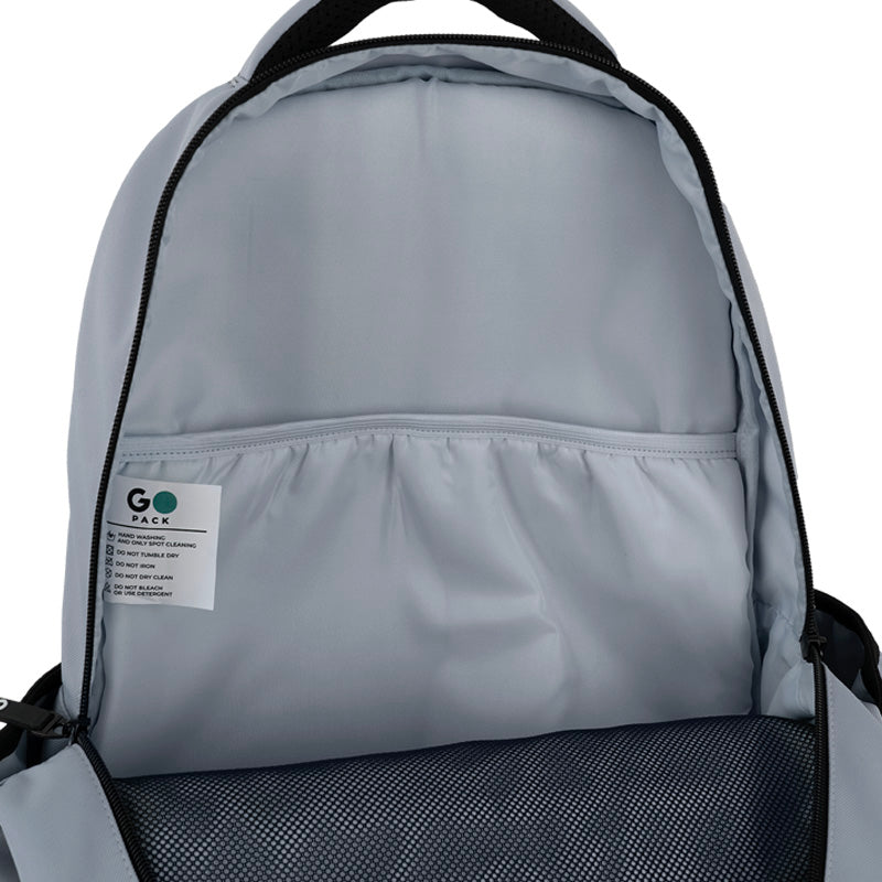 GoPack Gray 21L Teen Backpack – Chest Strap, Laptop, for Heights 145-175 cm