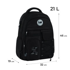 GoPack Black 21L Travel Backpack