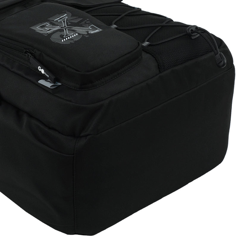 GoPack Black 21L Teen Backpack – Chest Strap, Laptop, for Heights 145-175 cm