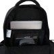 GoPack Black 21L Teen Backpack – Chest Strap, Laptop, for Heights 145-175 cm