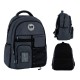 GoPack Dark Gray Teen Backpack – Chest Strap, Laptop, for Heights 145-175 cm