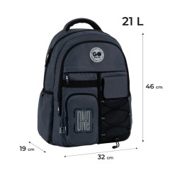 GoPack Dark Gray Teen Backpack