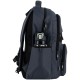 GoPack Dark Gray Teen Backpack – Chest Strap, Laptop, for Heights 145-175 cm