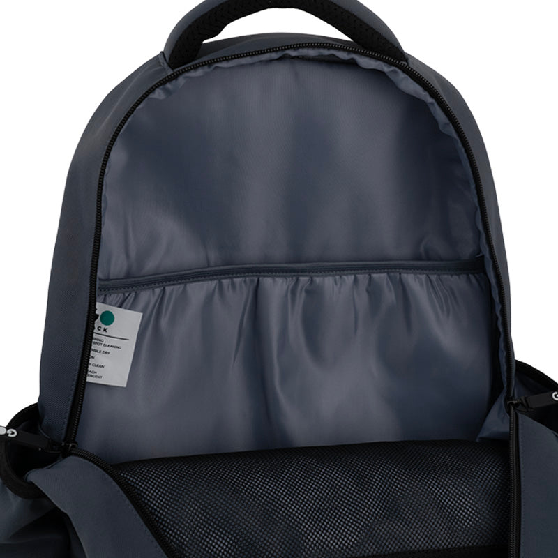 GoPack Dark Gray Teen Backpack – Chest Strap, Laptop, for Heights 145-175 cm