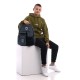 GoPack Dark Gray Teen Backpack – Chest Strap, Laptop, for Heights 145-175 cm