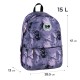 GoPack Purple Teen Backpack – Tablet Pocket, Fits 130-145 cm