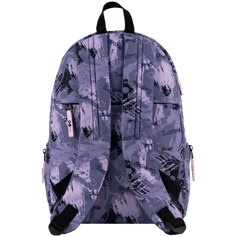 GoPack Purple Teen Backpack – Tablet Pocket, Fits 130-145 cm
