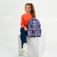 GoPack Purple Teen Backpack – Tablet Pocket, Fits 130-145 cm