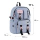 GoPack Gray 17L Campus Backpack – Laptop and Tablet, for Heights 145-175 cm