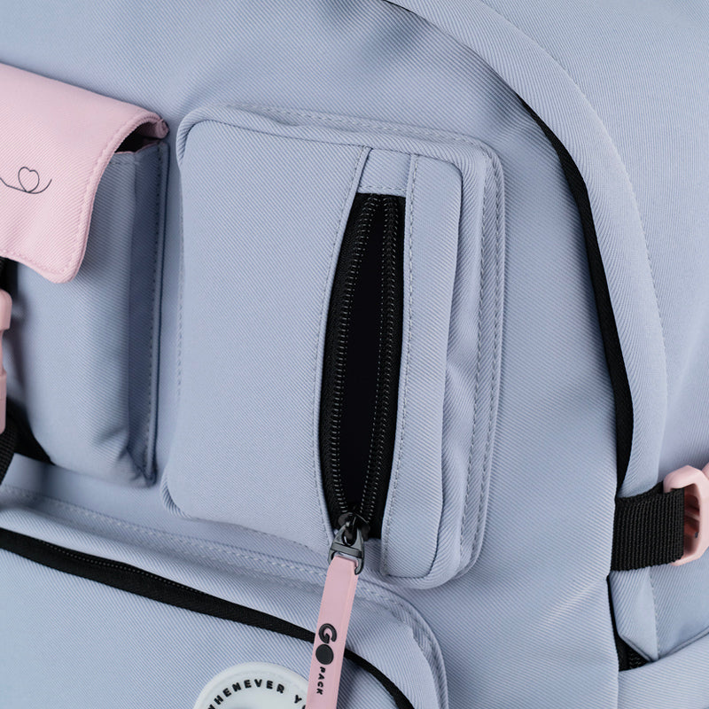 GoPack Gray 17L Campus Backpack – Laptop and Tablet, for Heights 145-175 cm