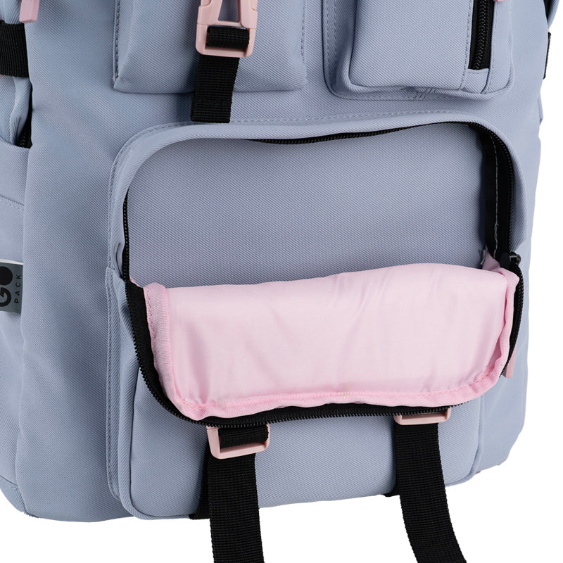 GoPack Gray 17L Campus Backpack – Laptop and Tablet, for Heights 145-175 cm