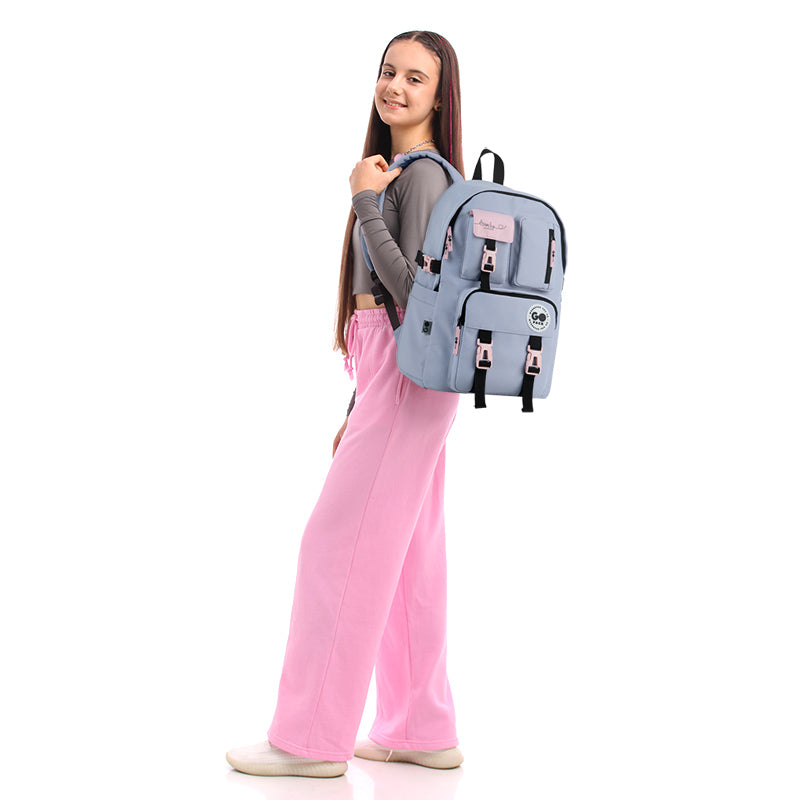 GoPack Gray 17L Campus Backpack – Laptop and Tablet, for Heights 145-175 cm