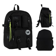 GoPack Black 17L Multi-Pocket Backpack