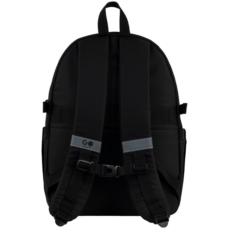 GoPack Black 17L Backpack – Laptop, Chest Strap, for Heights 145-175 cm