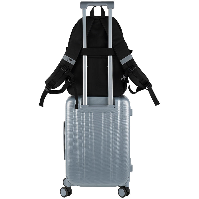 GoPack Black 17L Backpack – Laptop, Chest Strap, for Heights 145-175 cm