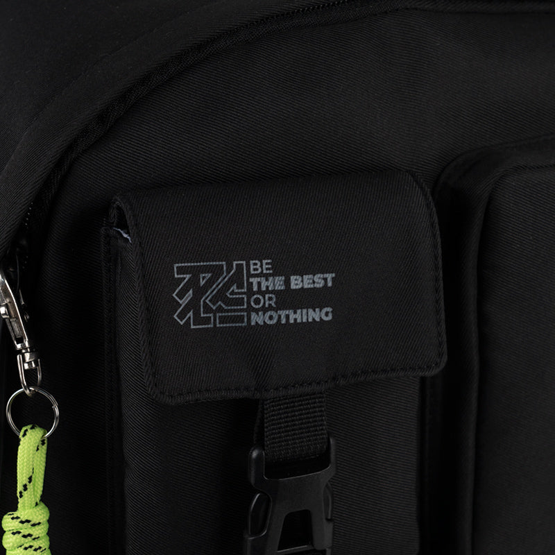 GoPack Black 17L Backpack – Laptop, Chest Strap, for Heights 145-175 cm