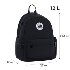 GoPack Black 12L Compact Backpack