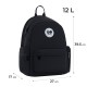 GoPack Black 12L Compact Backpack – Laptop Pocket, for Heights 130-145 cm