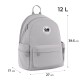 GoPack Gray 12L Compact Backpack – Laptop and Tablet, for Heights 130-145 cm