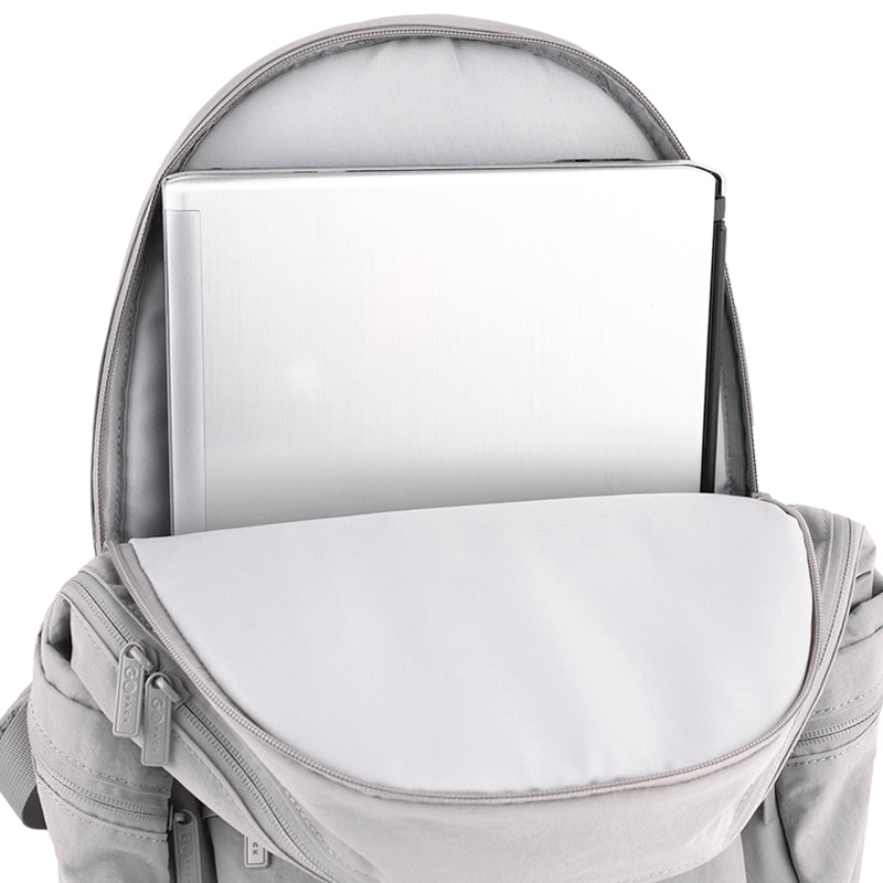 GoPack Gray 12L Compact Backpack – Laptop and Tablet, for Heights 130-145 cm