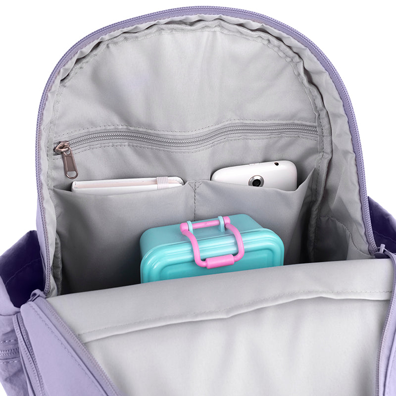 GoPack Lilac Teen Backpack – Laptop and Tablet, for Heights 130-145 cm