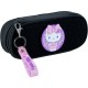 Kite Hello Kitty Playful Badge and Keychain Set – Rubber Badge, Metal Carabiner